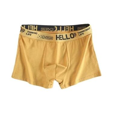 Imagem de Cueca Boxer Masculina Adolescente, Cintura Média, Respirável E Confort