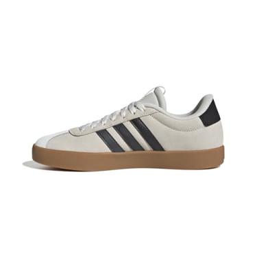 Imagem de adidas Tênis feminino VL Court 3.0, Branco/Cinza/Dourado Metálico, 41