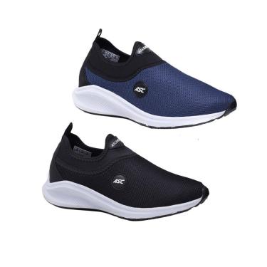 Imagem de Kit 2 Tênis Ortopédico Masculino e Feminino Asc Calce Fácil Conforto-Unissex