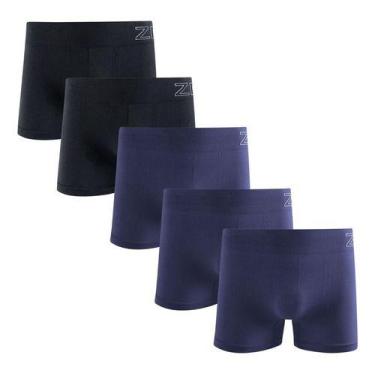 Imagem de Kit 5 Cuecas Boxer Zee Rucci Masculina Microfibra Poliamida, Sortido i