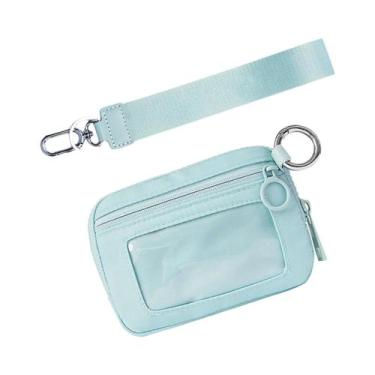 Imagem de Carteira De Pulso Feminina Leve Com Zíper, Porta-Moedas, Chaveiro, Por