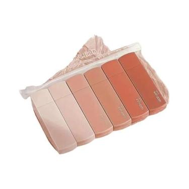 Imagem de Fita Corretiva Gradiente Macaron, Pacote Com 6, Portátil, Sem Marcas, 