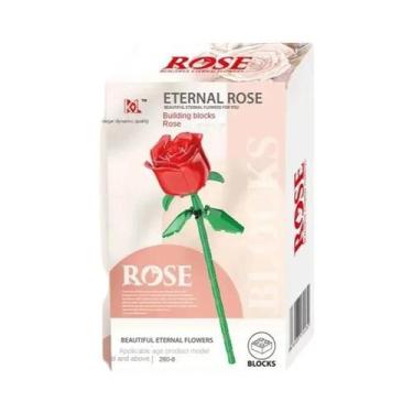 Imagem de Buquê De Rosas Românticas Em Blocos De Montar, Modelo Eterno, Planta D