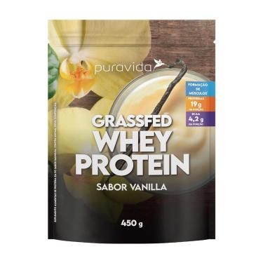 Imagem de Whey Grassfed - Vanilla 450g - Puravida-Masculino