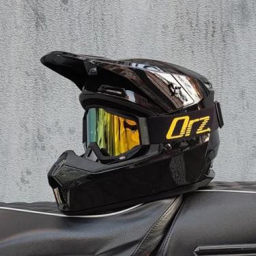 Imagem de Capacete De Motocicleta Offroad Para Downhill, Integral, Para Rally E 