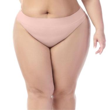 Imagem de Calcinha Fio Dental Plus sem Costura Blush Zee Rucci, G3