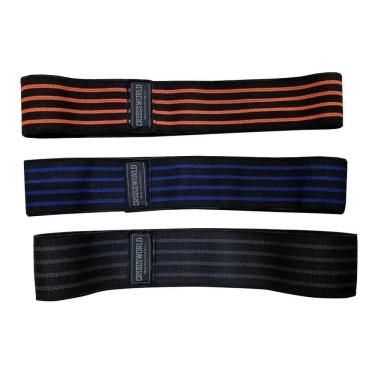 Imagem de 2X Kit Hip Band 3Un Faixa Elástica Mini Band Leve Média E Fo