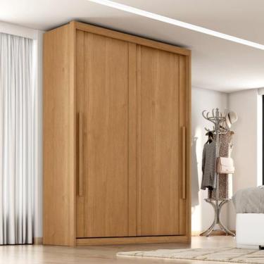 Imagem de Guarda Roupa Solteiro Splendido 100% MDF 2 Portas de Correr 3 Gavetas 