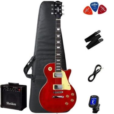 Imagem de Guitarra Strinberg LPS230 Wine Red + Capa + Correia + Afinador + Ampli