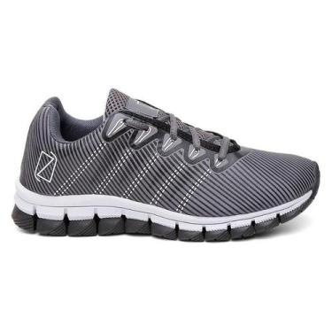 Imagem de Tenis Masculino Titanium Lorenzzo Lopez Esporte Academia Leve, Cinza, 