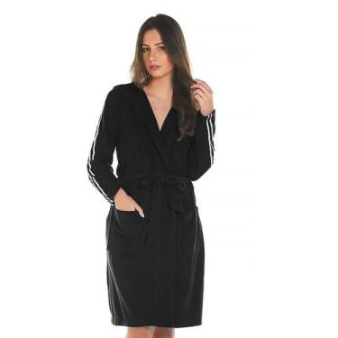 Imagem de Roupão Feminino para Natação - Sogni Belli, GG, Preto