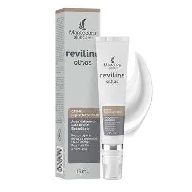 Imagem de MANTECORP - Creme Rejuvenescedor para Região dos Olhos Reviline - Reduz Rugas Marcas de Expressão e Flacidez - Ácido Hialurônico, Retinol - 15g