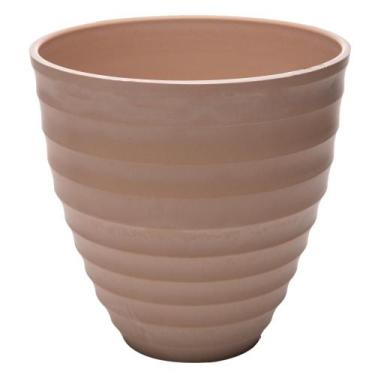 Imagem de Cachepot Lyor Névoa 15cm x 15cm x 15cm Bege Plástico