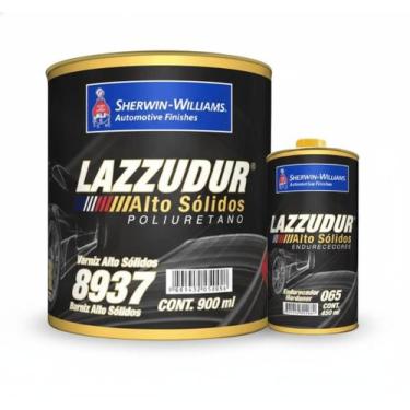 Imagem de Kit Verniz Alto Sólidos 8937 900ml+Endurecedor 450ml - 53117 - LAZZURI