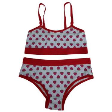 Imagem de Conjunto Lingerie Infantil Sutiã Top Calcinha Menina Moça - Bella Fior