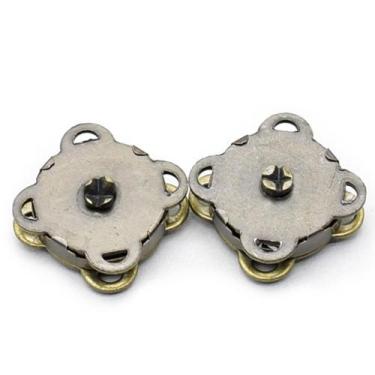 Imagem de Botão Imantado Para Costurar 14mm - a44/07 - 2 unidades Ouro velho - M