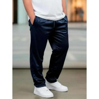 Imagem de Calça Plus Size Helanca Agasalho Confortável Esporte Treino-Masculino