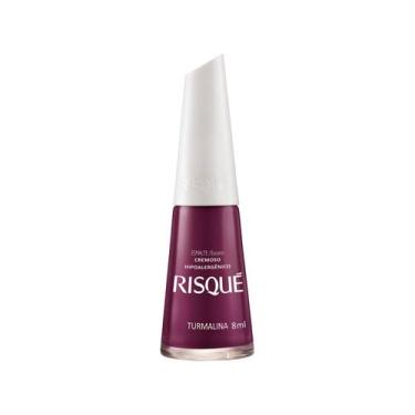Imagem de Esmalte Risque Roxo Cremoso Turmalina com 8ml - Risqué, Rosa, 8ml