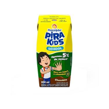 Imagem de Bebida Láctea Pirakids School Sabor Chocolate 200ml - Piracanjuba, Cho