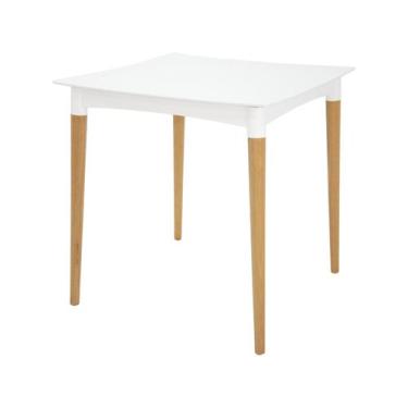 Imagem de Mesa Tramontina Diana 70x70cm Branco Pernas de Madeira