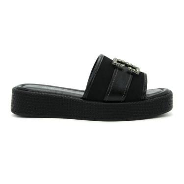 Imagem de Tamanco Dakota Original Papete Plataforma Flat Feminino 822, 37, Preto