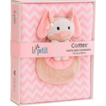 Imagem de Manta Bebê Soft Com Naninha Menino Menina Especial Presente cor:Coelha