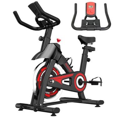 Imagem de Bicicleta ergométrica, bike de exercício interno, bicicleta ergométrica com monitor LCD（Preto)