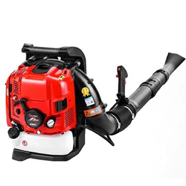 Imagem de Soprador de folha a gás, soprador alimentado a gás 6,2HP mochila de motor de 4 tempos, soprador de gasolina com extensão de bocal, soprador de mochila para cuidados com gramado, remoção de poeira/neve