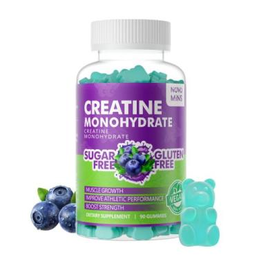 Imagem de Suplemento Gomas de monohidrato de creatina Novomins 5000 mg 90 ct