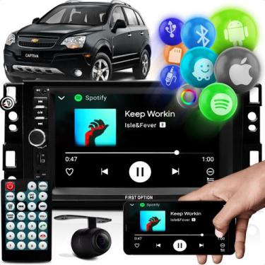 Imagem de Kit Central Multimídia Mp5 Aparelho 2 Din Touch Screen Com Espelhament