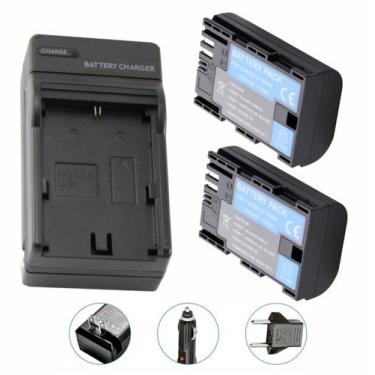 Imagem de Kit 2 Baterias MemoryTec LP-E6NH PRO + Carregador compatível com Canon