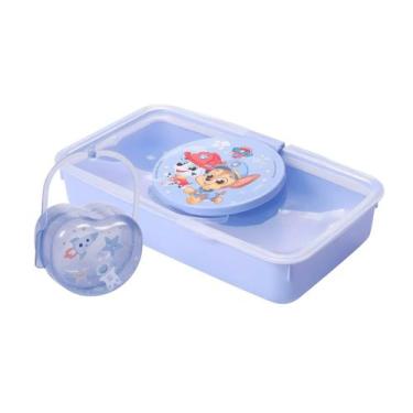 Imagem de Kit Bebê Porta Lenço Com Borracha De Vedação + Porta Chupeta - - PLASU