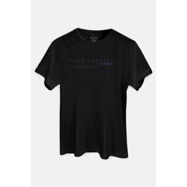 Imagem de Camiseta Solo Leveling Logo Sung Jin-Woo - Piticas, G2, Preto