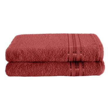 Imagem de Toalhas Felpudas Macias Kit 2 Peças Promoção - CASA COM AMOR, Vermelho