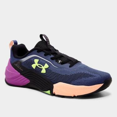 Imagem de Tênis Under Armour Tribase Reps 2, Cinza, Roxo, 44