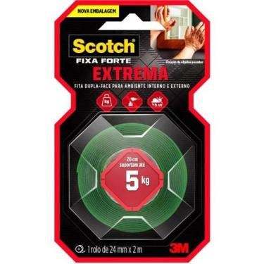 Imagem de Fita Dupla Face Fixa Forte 24MM X 2M SCOTCH 3M 5KG Extrema