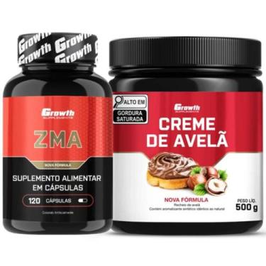 Imagem de Zma 120 Caps + Creme Avelã Fit 500g Growth Supplements