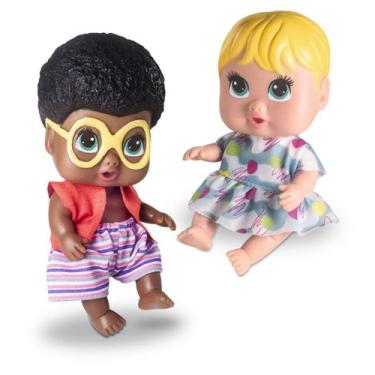 Imagem de Boneca Bebê Coleção Best Friends Forever Milk Brinquedos, Negro-Loira