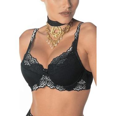 Imagem de Sutiã Habella DeMillus 65431 - Elegância e Conforto, Preto, 46