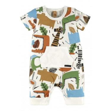 Imagem de Macaquinho infantil unissex - Safari - no-brand, M {6-9M}