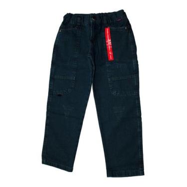 Imagem de Calça Jeans Infantil Menino Menina - anjo da mamãe, Bordô, 10