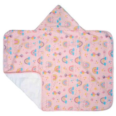 Imagem de TOALHA DE BANHO BEBE C/ CAPUZ BUBLIM C/FORRO PETIT cor: urso espaço ma