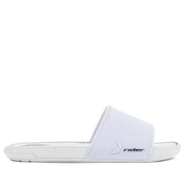 Imagem de Chinelo Confortável Start Casual Masculino Rider 12442, Branco, 39