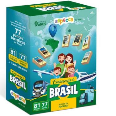 Imagem de Jogo Conhecendo O Brasil Mapa Educativo - Sopecca