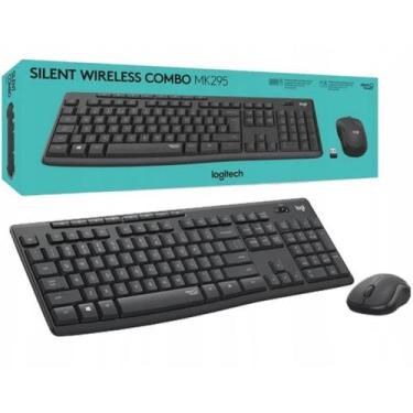 Imagem de Combo Teclado Mouse Sem Fio Logitech Mk295 Silent Preto
