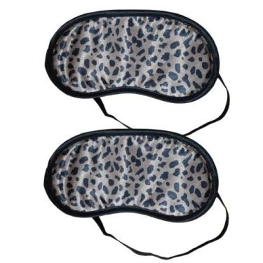 Imagem de Kit 2 Máscara De Dormir Malhada Tapa Olhos Anti Claridade - Rio Tijuca