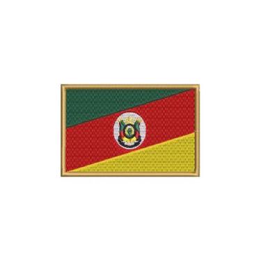 Imagem de BE0019-021 Bandeira Rio Grande do Sul Patch Bordado 10,2x6,8cm - BR44