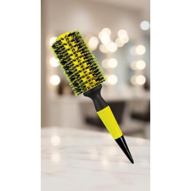 Imagem de Escova de Cabelo Profissional Cerâmica 26mm Amarela - Congratulations 