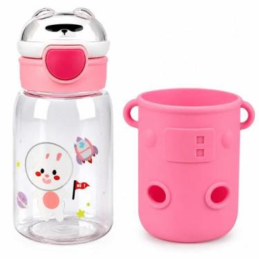 Imagem de Garrafa Infantil Panda Espacial Rosa 600ml - BBR Toys