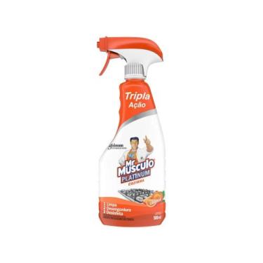 Imagem de Desinfetante Multiuso Líquido Mr. Músculo Platinum Cozinha Laranja 500